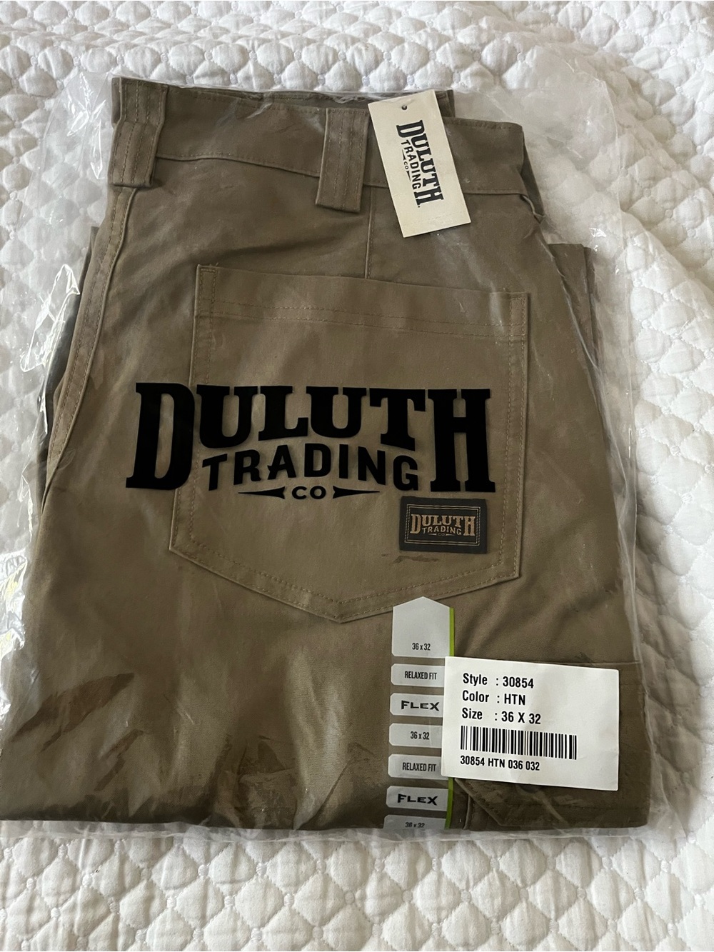Duluth Trading Co Men’s Relaxed Fit Chinos - Tan
